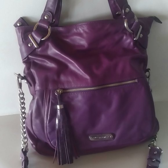 Cynthia Rowley, Leather handbag, with handles and shoulder/crossbody strap - Picture 3 of 4